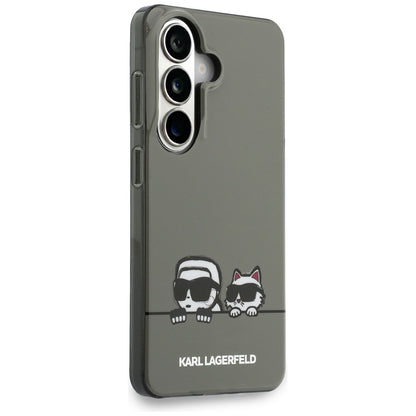 Калъф MagSafe за Samsung Galaxy S26 S942, Karl Lagerfeld, IML Karl & Choupette Peekaboo Logo, Черен