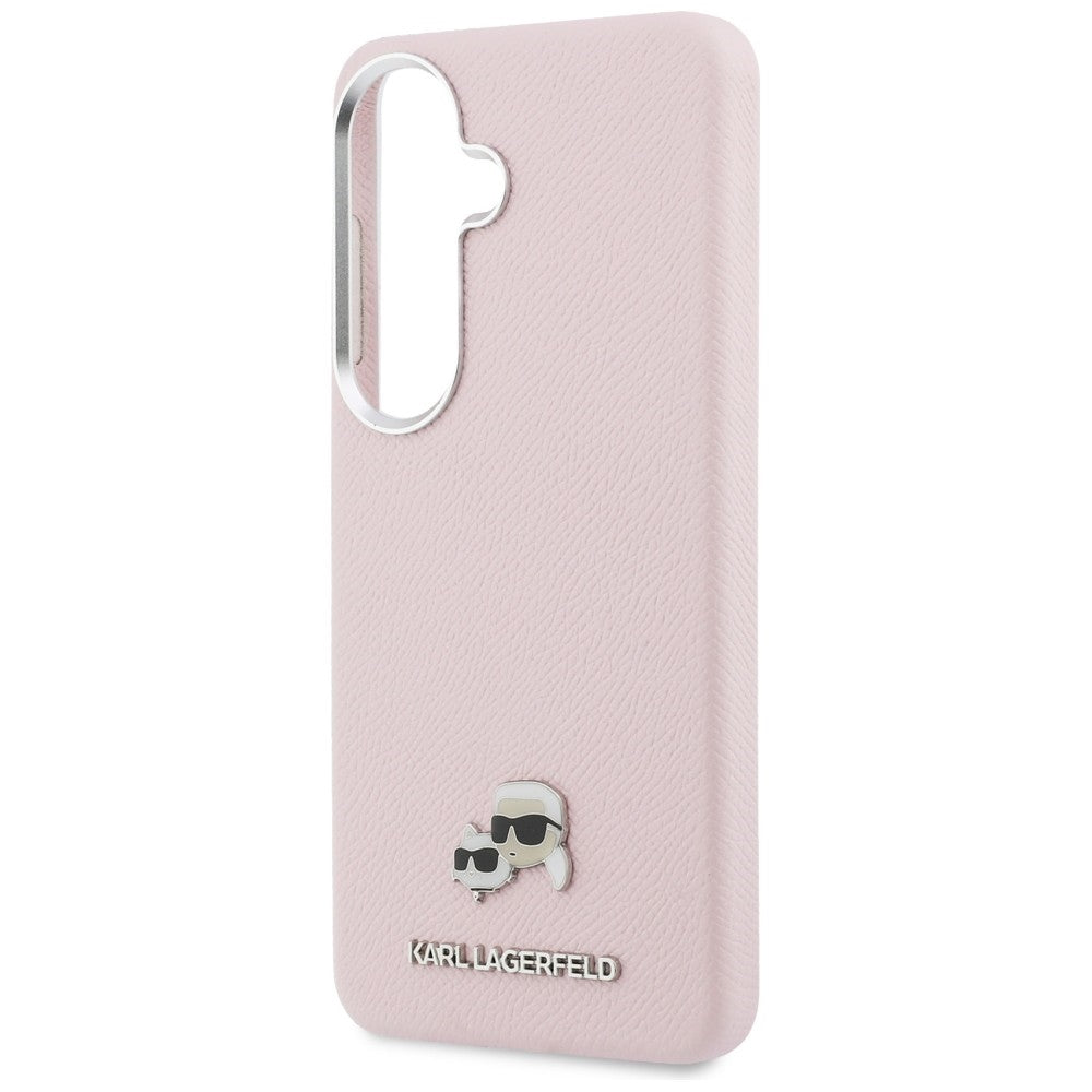 Калъф MagSafe за Samsung Galaxy S26 S942, Karl Lagerfeld, Karl & Choupette Head's Pin, Розов