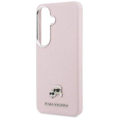 Калъф MagSafe за Samsung Galaxy S26 S942, Karl Lagerfeld, Karl & Choupette Head's Pin, Розов