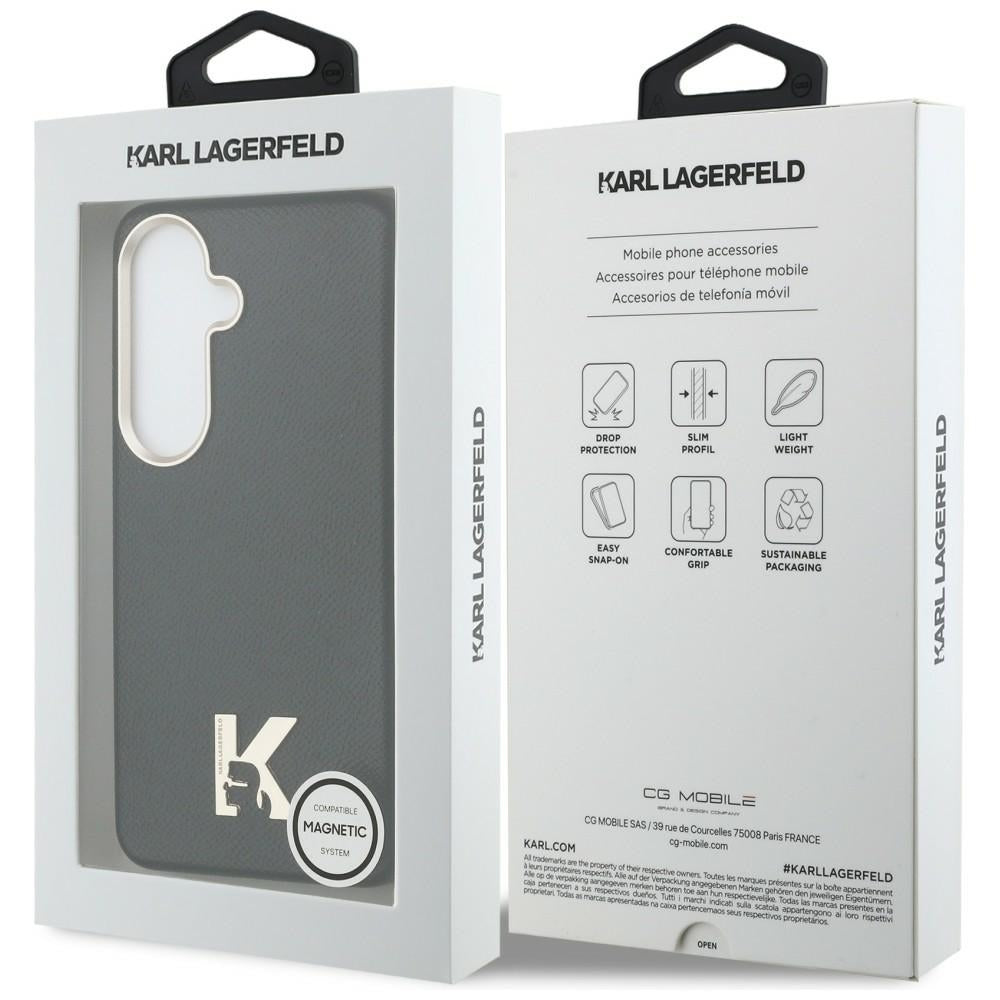 Калъф MagSafe за Samsung Galaxy S26 S942, Karl Lagerfeld, Karl Head Logo, Черен