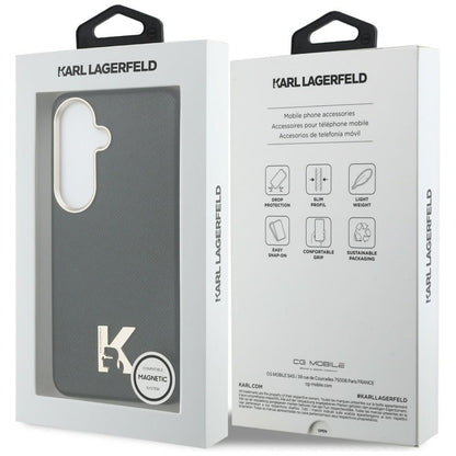 Калъф MagSafe за Samsung Galaxy S26 S942, Karl Lagerfeld, Karl Head Logo, Черен