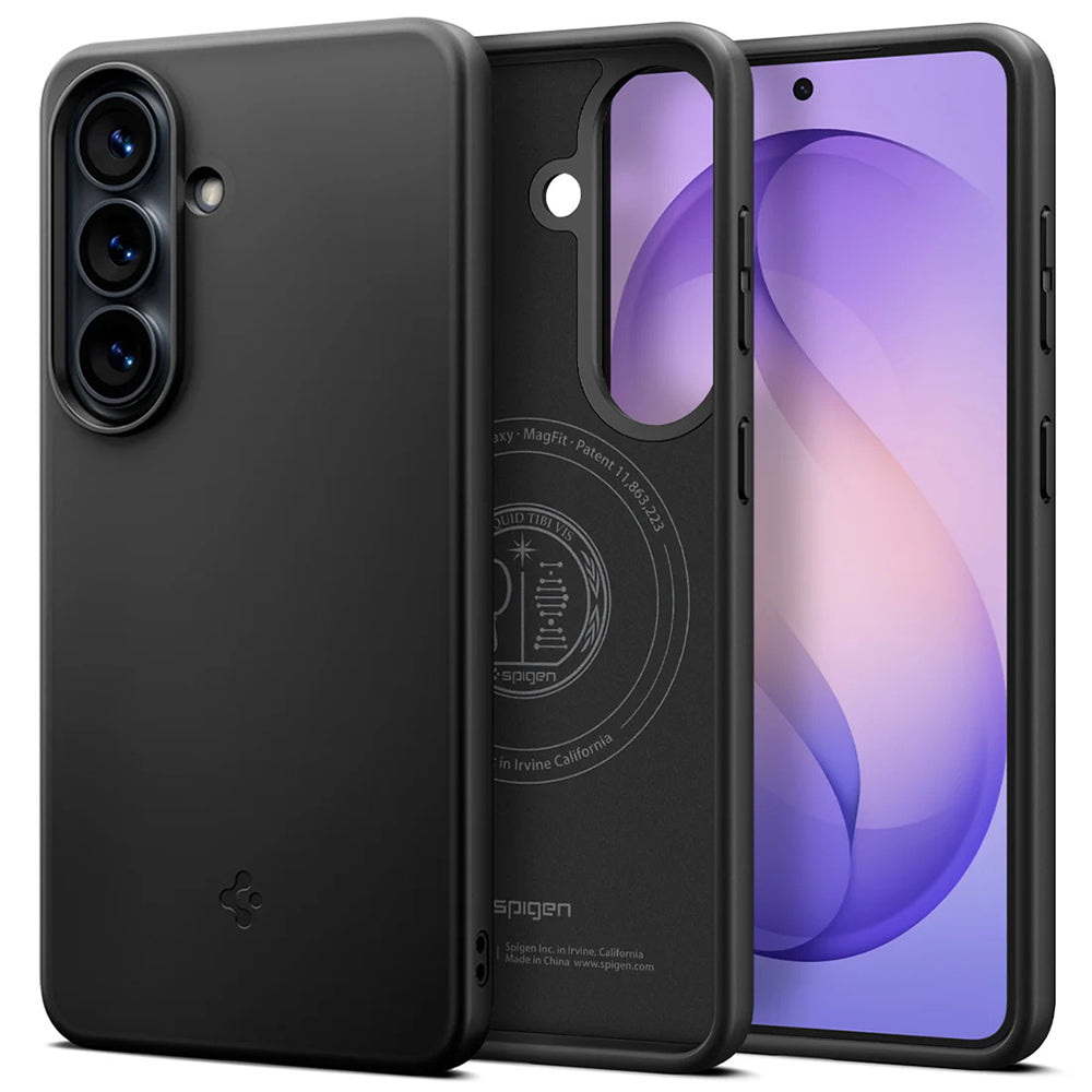 Калъф MagSafe за Samsung Galaxy S26 S942, Spigen, Thin Fit, Черен ACS11396