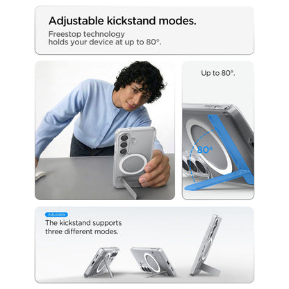 Калъф MagSafe за Samsung Galaxy S26 S942, Spigen, Ultra Hybrid S, Прозрачен Бял ACS11061