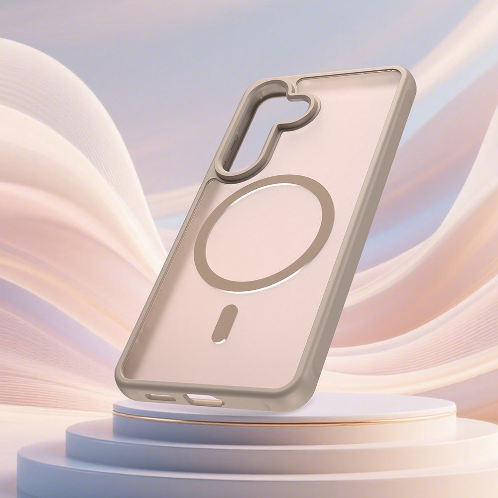 Калъф MagSafe за Samsung Galaxy S26, Techsuit, HaloFrost II, Златист