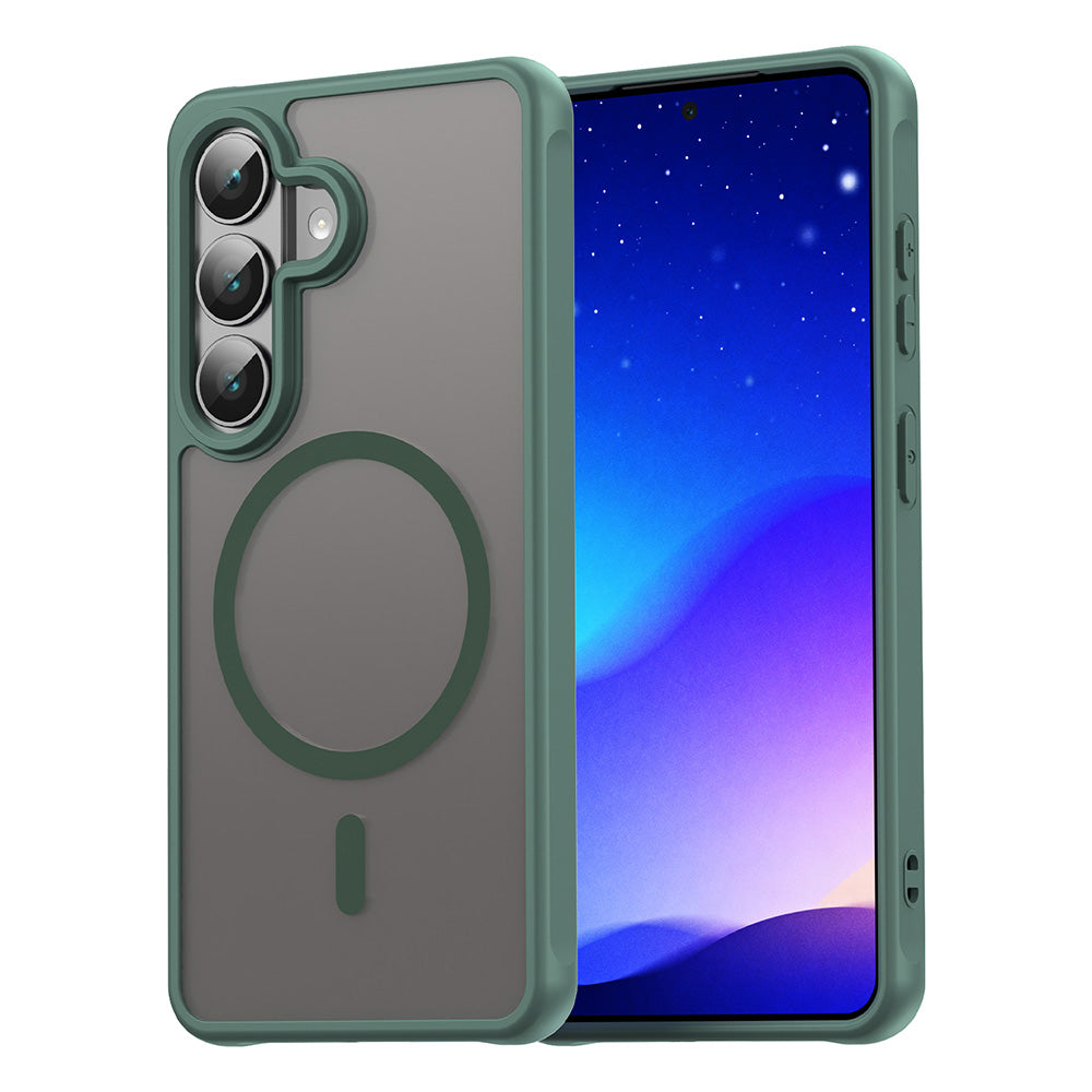 Калъф MagSafe за Samsung Galaxy S26, Techsuit, HaloFrost II, Зелен