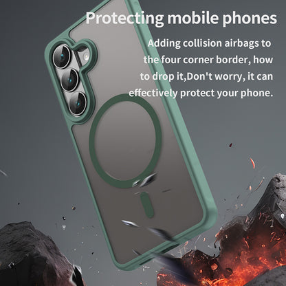 Калъф MagSafe за Samsung Galaxy S26, Techsuit, HaloFrost II, Зелен