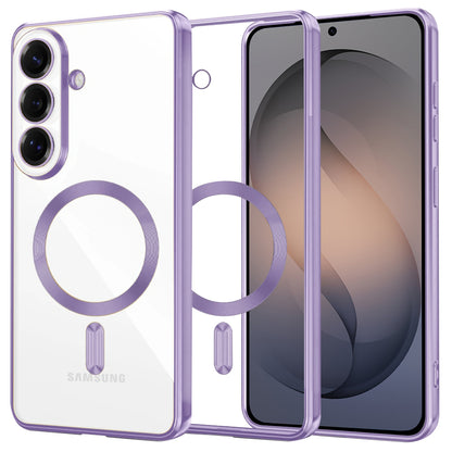 MagSafe Case for Samsung Galaxy S26, Techsuit, Luxury Crystal, Light Purple