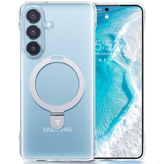 Калъф MagSafe за Samsung Galaxy S26, Torras, Ostand Slim, Прозрачен