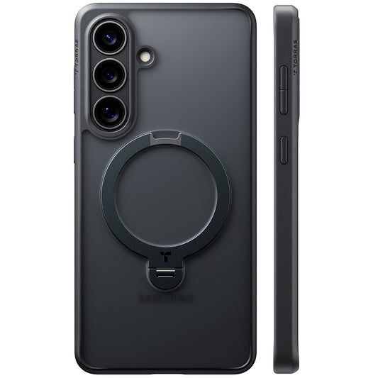 Калъф MagSafe за Samsung Galaxy S26, Torras, Ostand Spin, Черен