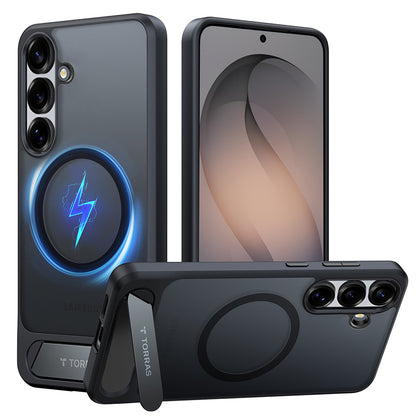 Калъф MagSafe за Samsung Galaxy S26, Torras, Pstand, Черен