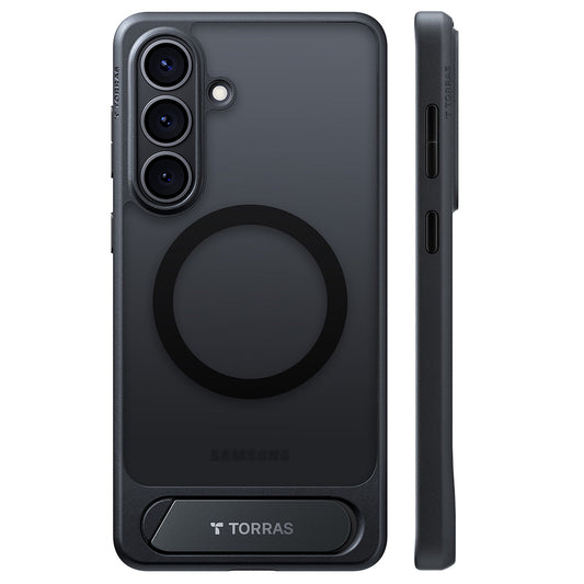 Калъф MagSafe за Samsung Galaxy S26, Torras, Pstand, Черен