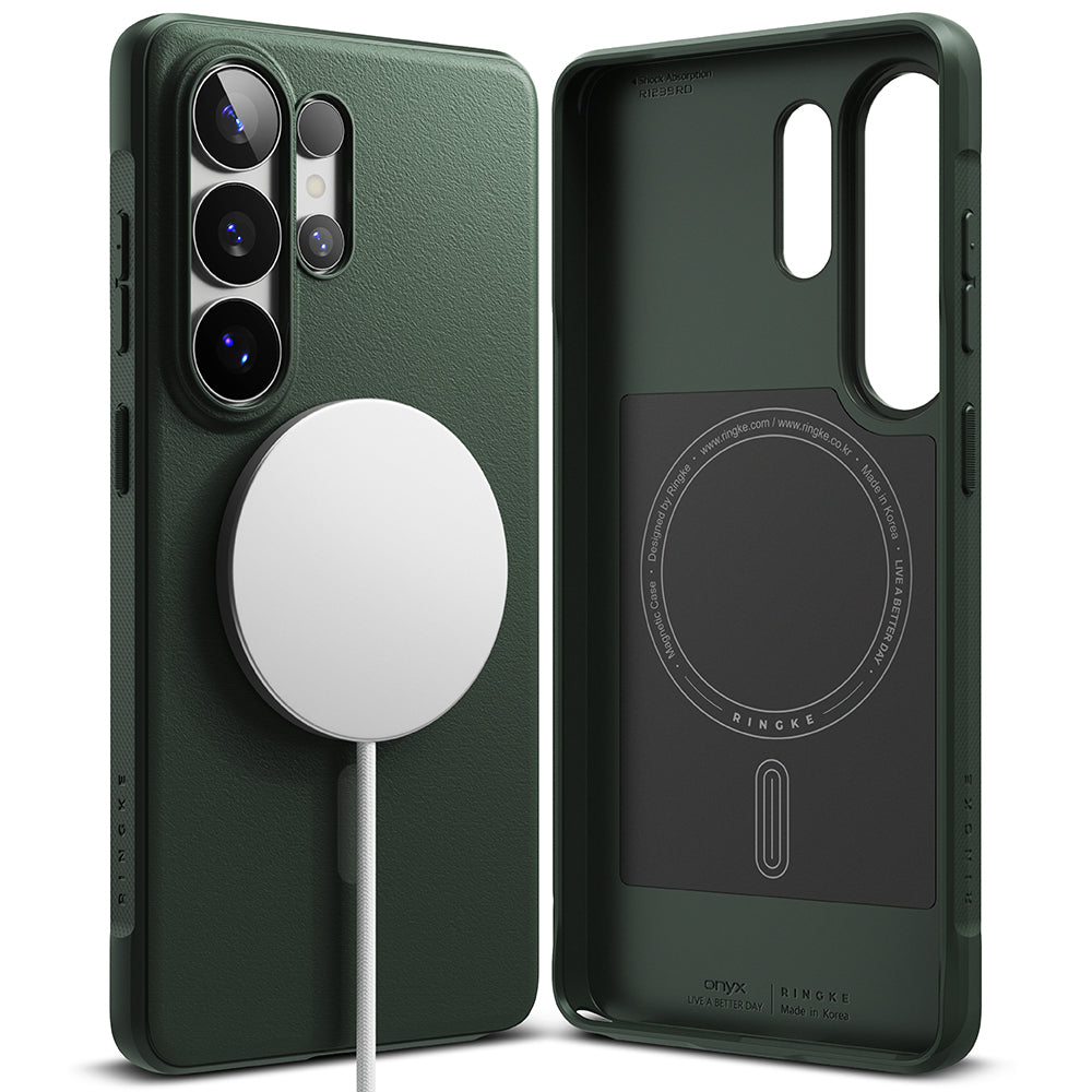 Калъф MagSafe за Samsung Galaxy S26 Ultra S948, Ringke, Onyx, Тъмнозелен