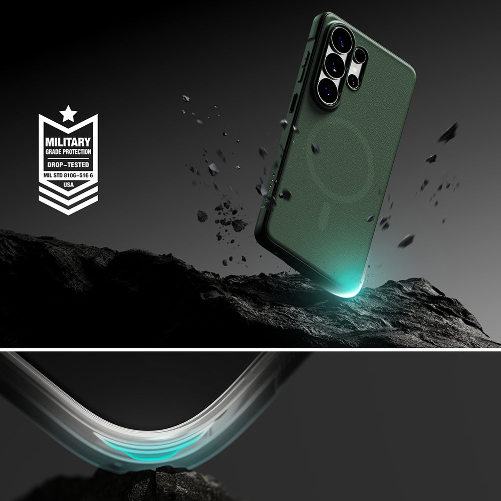 Калъф MagSafe за Samsung Galaxy S26 Ultra S948, Ringke, Onyx, Тъмнозелен