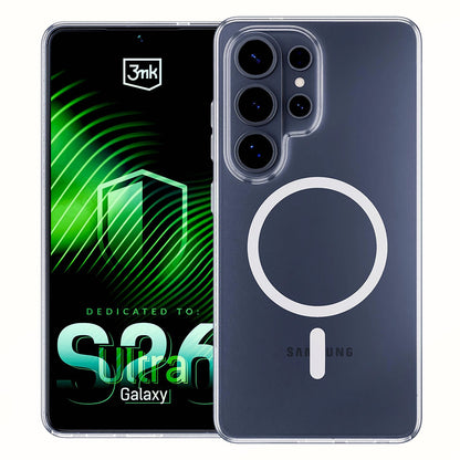 MagSafe Case for Samsung Galaxy S26 Ultra S948, 3MK, Clear MagCase, Transparent