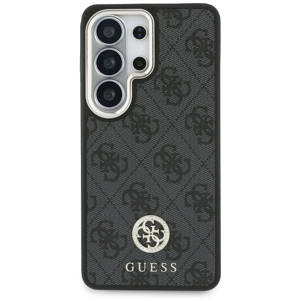 Калъф MagSafe за Samsung Galaxy S26 Ultra S948, GUESS, 4G Big Rhinestone Triangle Strap, Черен