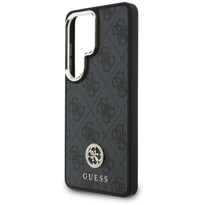 Калъф MagSafe за Samsung Galaxy S26 Ultra S948, GUESS, 4G Big Rhinestone Triangle Strap, Черен
