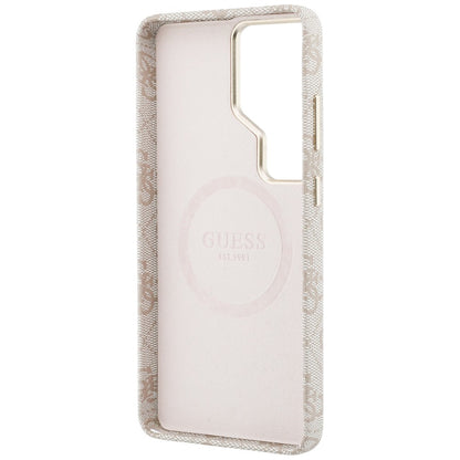 Калъф MagSafe за Samsung Galaxy S26 Ultra S948, Guess, 4G Script Logo, Розов