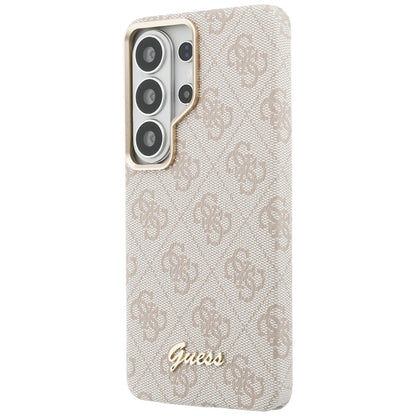Калъф MagSafe за Samsung Galaxy S26 Ultra S948, Guess, 4G Script Logo, Розов