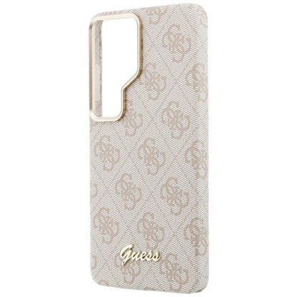 Калъф MagSafe за Samsung Galaxy S26 Ultra S948, Guess, 4G Script Logo, Розов