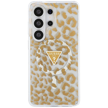 Калъф MagSafe за Samsung Galaxy S26 Ultra S948, Guess, IML Leopard Pattern, Кафяв