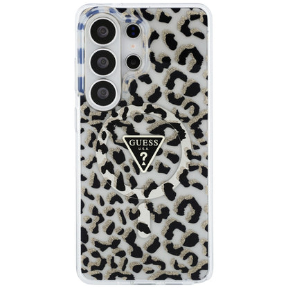 Калъф MagSafe за Samsung Galaxy S26 Ultra S948, Guess, IML Leopard Pattern, Черен