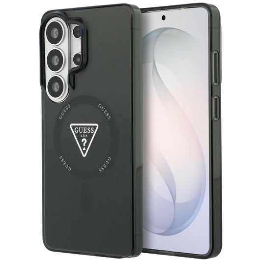 MagSafe Case for Samsung Galaxy S26 Ultra S948, Guess, IML Gradient Triangle Logo, Black