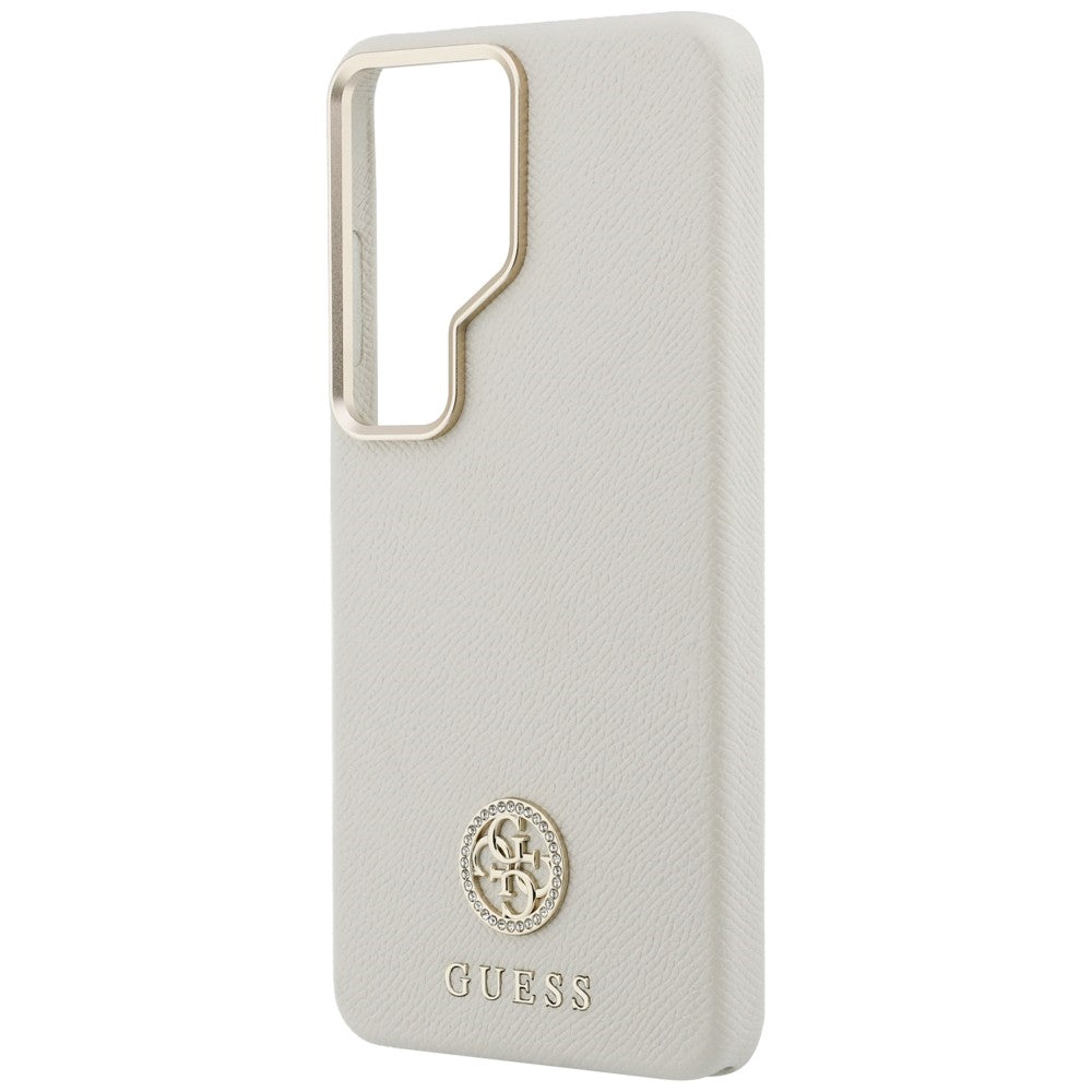 Калъф MagSafe за Samsung Galaxy S26 Ultra S948, Guess, Rhinestone Round Logo, Бежов