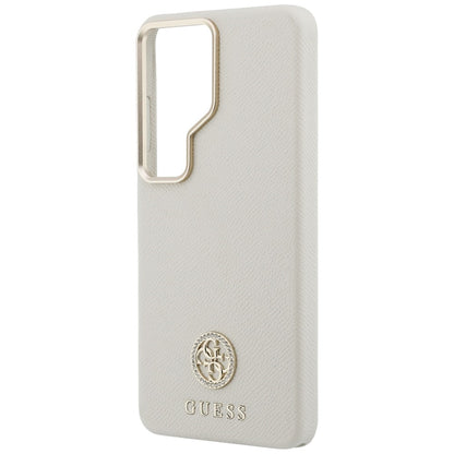 Калъф MagSafe за Samsung Galaxy S26 Ultra S948, Guess, Rhinestone Round Logo, Бежов