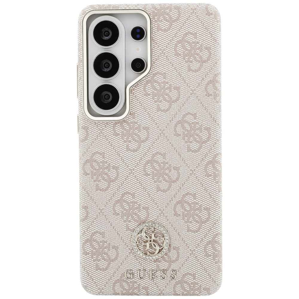 Калъф MagSafe за Samsung Galaxy S26 Ultra S948, Guess, Rhinestone Round Logo, Розов