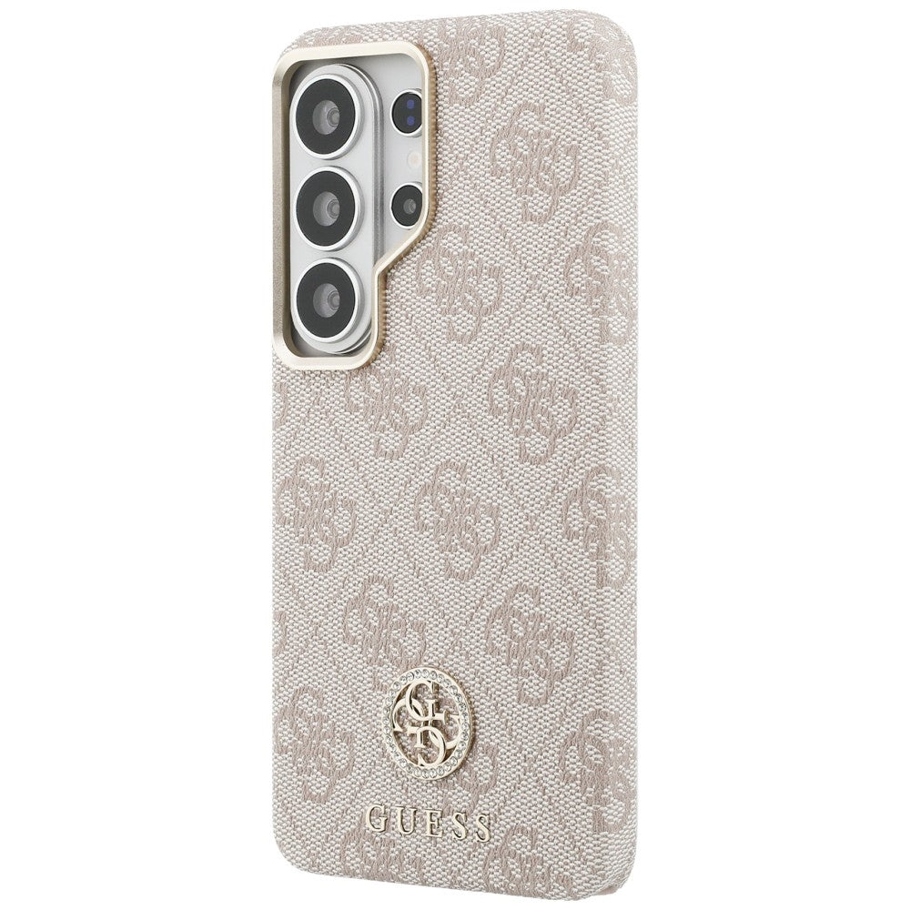 Калъф MagSafe за Samsung Galaxy S26 Ultra S948, Guess, Rhinestone Round Logo, Розов
