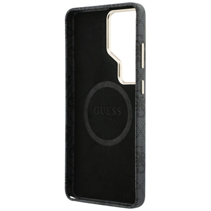 MagSafe Case for Samsung Galaxy S26 Ultra S948, Guess, Strass Round Logo, Black