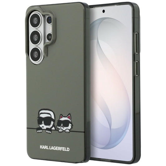 Калъф MagSafe за Samsung Galaxy S26 Ultra S948, Karl Lagerfeld, IML Karl & Choupette Peekaboo Logo, Черен