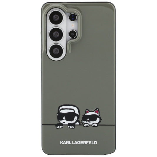 Калъф MagSafe за Samsung Galaxy S26 Ultra S948, Karl Lagerfeld, IML Karl & Choupette Peekaboo Logo, Черен