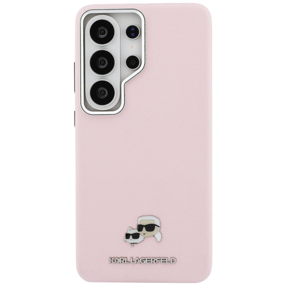 Калъф MagSafe за Samsung Galaxy S26 Ultra S948, Karl Lagerfeld, Karl & Choupette Head's Pin, Розов