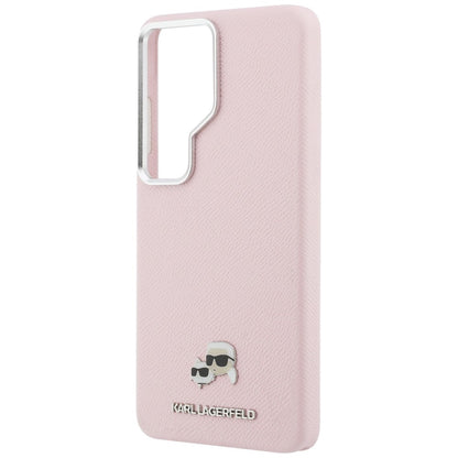 Калъф MagSafe за Samsung Galaxy S26 Ultra S948, Karl Lagerfeld, Karl & Choupette Head's Pin, Розов