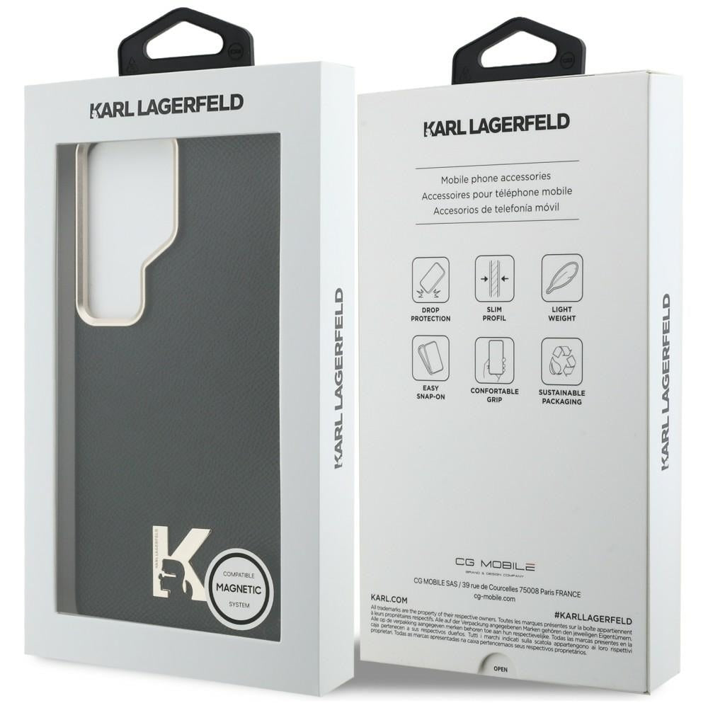 Калъф MagSafe за Samsung Galaxy S26 Ultra S948, Karl Lagerfeld, Karl Head Logo, Черен
