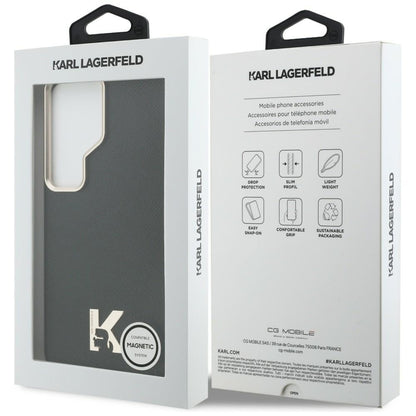 Калъф MagSafe за Samsung Galaxy S26 Ultra S948, Karl Lagerfeld, Karl Head Logo, Черен