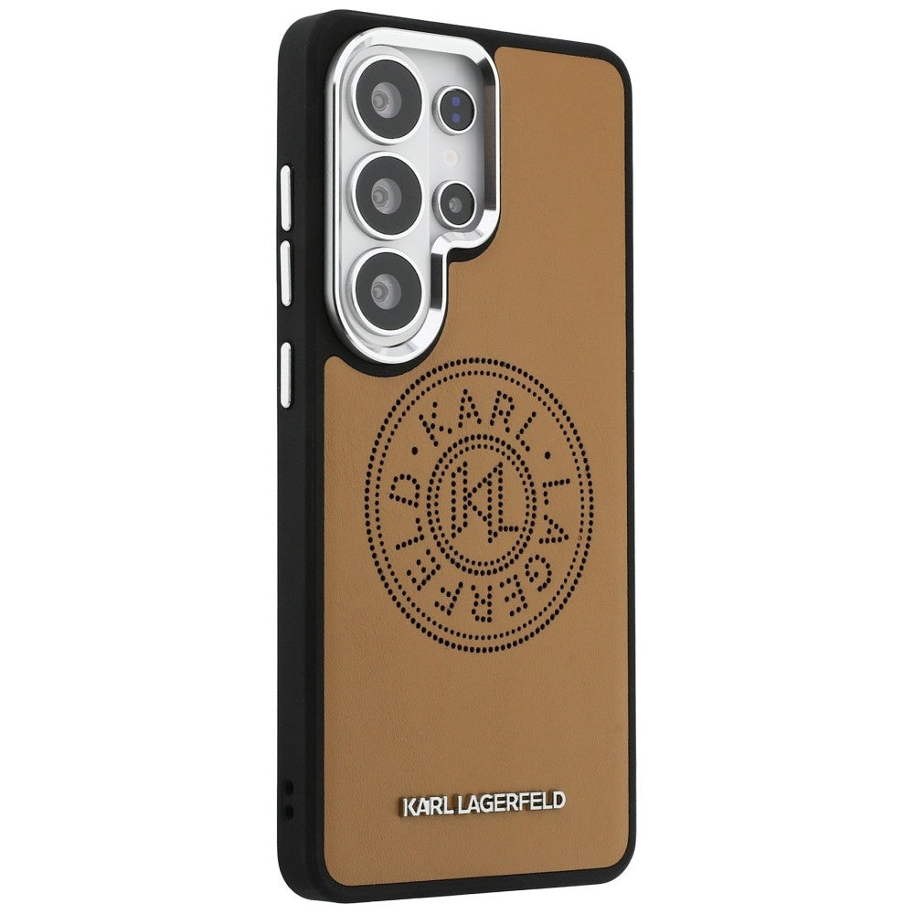 Калъф MagSafe за Samsung Galaxy S26 Ultra S948, Karl Lagerfeld, Karl Round Point Logo, Кафяв