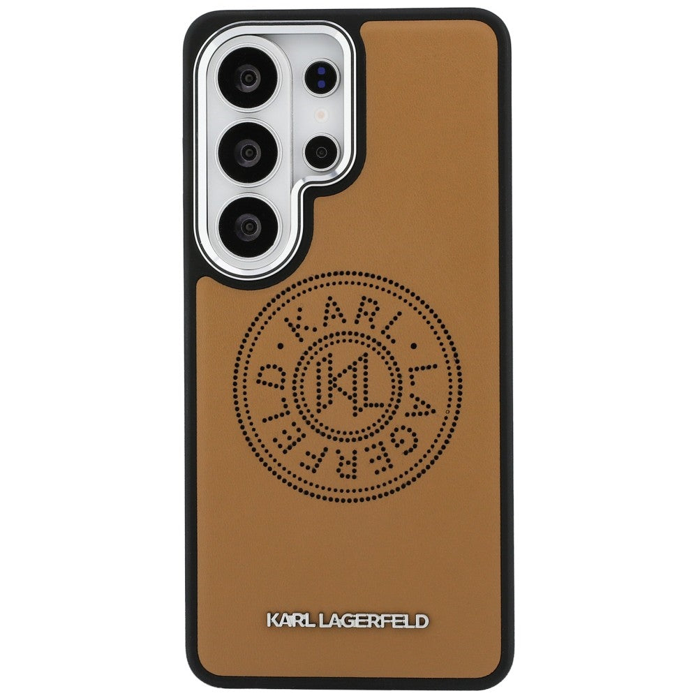 Калъф MagSafe за Samsung Galaxy S26 Ultra S948, Karl Lagerfeld, Karl Round Point Logo, Кафяв
