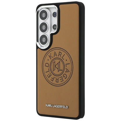 Калъф MagSafe за Samsung Galaxy S26 Ultra S948, Karl Lagerfeld, Karl Round Point Logo, Кафяв