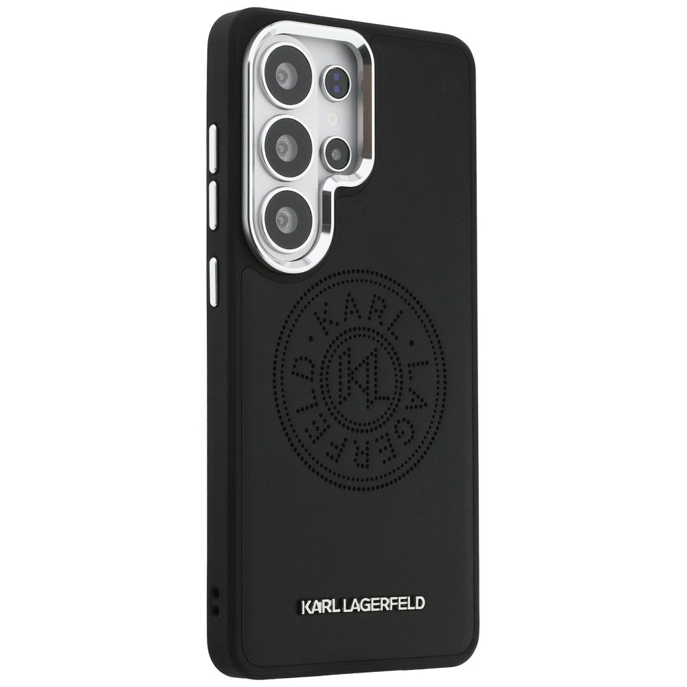 MagSafe Case for Samsung Galaxy S26 Ultra S948, Karl Lagerfeld, Karl Round Point Logo, Black
