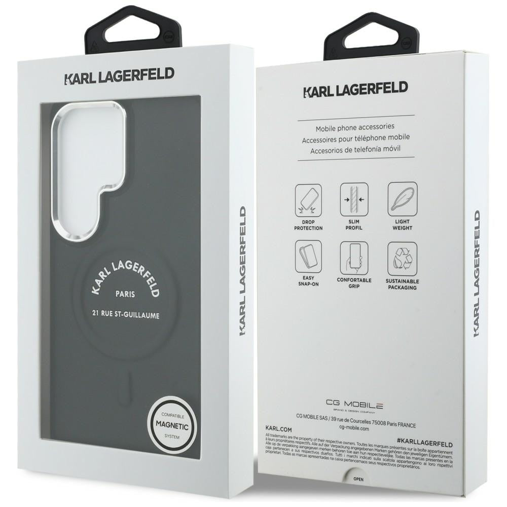 Калъф MagSafe за Samsung Galaxy S26 Ultra S948, Karl Lagerfeld, Karl RSG Logo, Черен