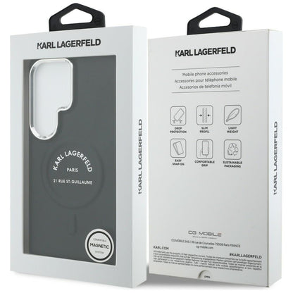 Калъф MagSafe за Samsung Galaxy S26 Ultra S948, Karl Lagerfeld, Karl RSG Logo, Черен