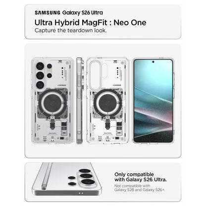 Калъф MagSafe за Samsung Galaxy S26 Ultra S948, Spigen, Ultra Hybrid Neo One, Прозрачен ACS11206