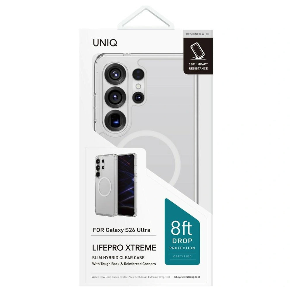 Калъф MagSafe за Samsung Galaxy S26 Ultra S948, UNIQ, LifePro Xtreme MagClick, Прозрачен