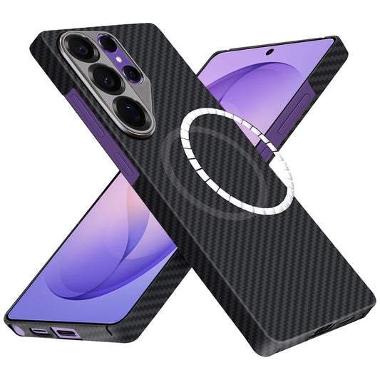 Калъф MagSafe за Samsung Galaxy S26 Ultra, Techsuit, Арамидна влакна, Черен