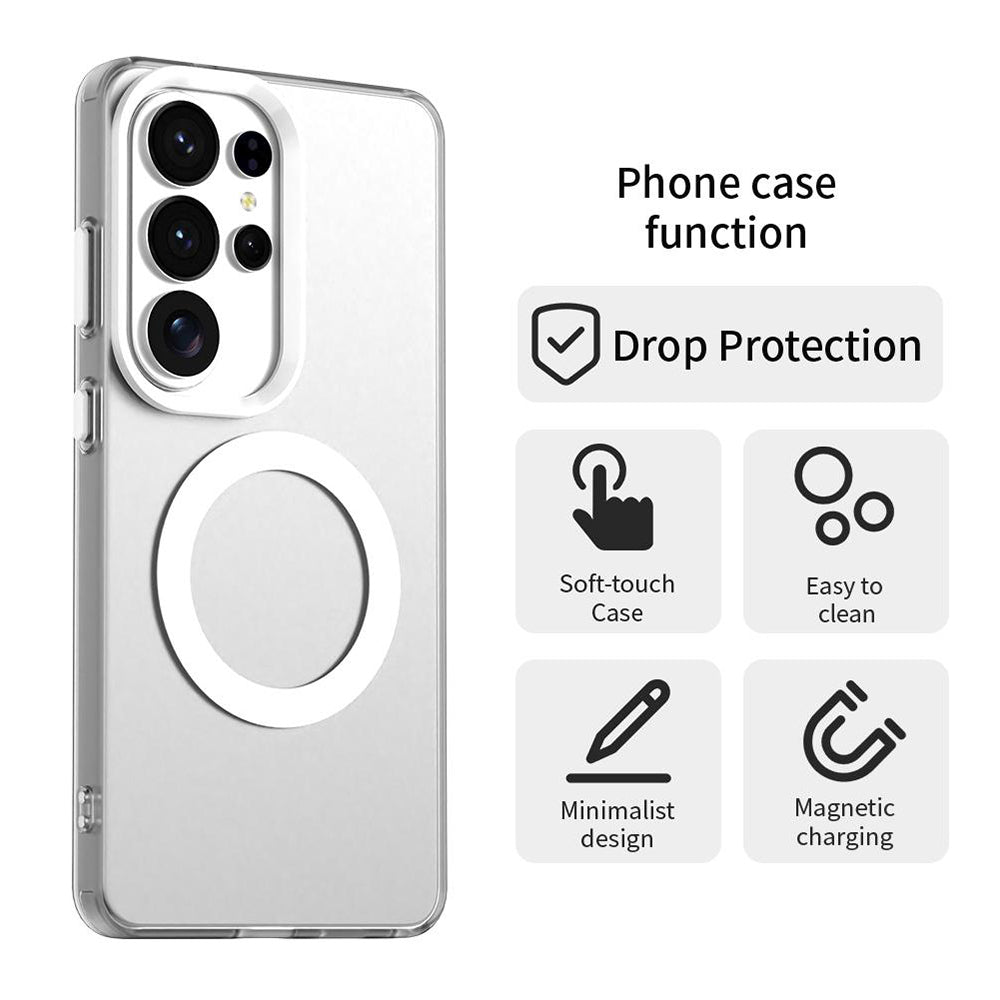 Калъф MagSafe за Samsung Galaxy S26 Ultra, Techsuit, CandyCase, Бял