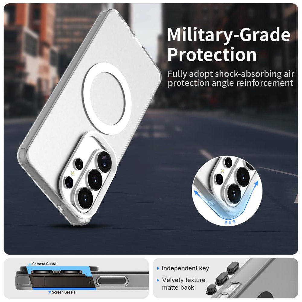 Калъф MagSafe за Samsung Galaxy S26 Ultra, Techsuit, CandyCase, Бял