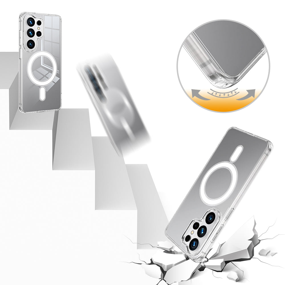 MagSafe Case for Samsung Galaxy S26 Ultra, Techsuit, Pro, Transparent
