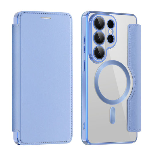 Калъф MagSafe за Samsung Galaxy S26 Ultra, Techsuit, SmartMag Book, Син